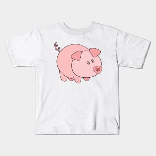 A cute little pig Kids T-Shirt